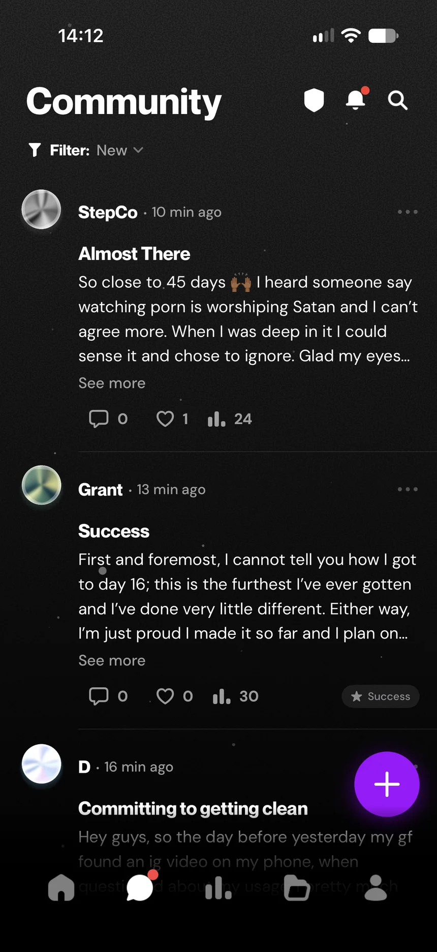 QUITTR Community forum